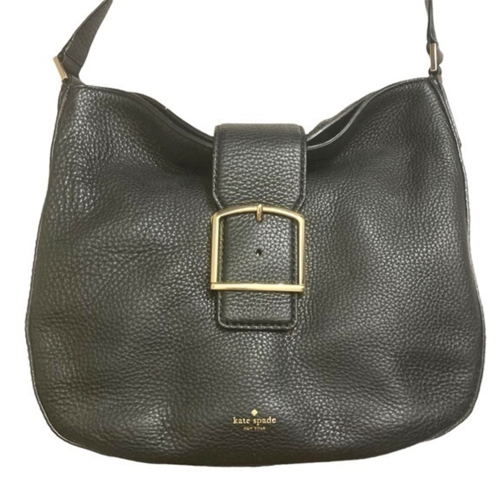 Kate spade black pebbled leather bag